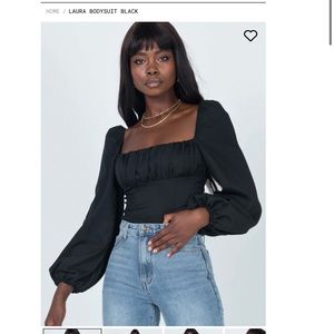 Princess Polly Laura Bodysuit - Black